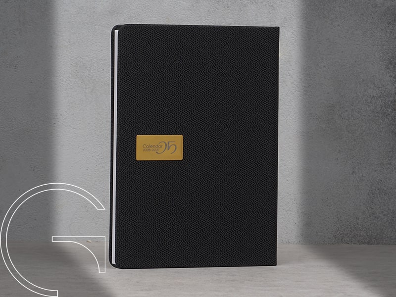 سررسید وزیری روزانه چرم مصنوعی مشکی