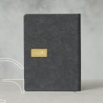 سررسید وزیری روزانه چرمی مصنوعی ذغالی