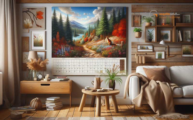 ابعاد استاندارد تقویم دیواری