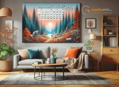 ابعاد استاندارد تقویم دیواری؛ راهنمای انتخاب اندازه مناسب برای چاپ و طراحی