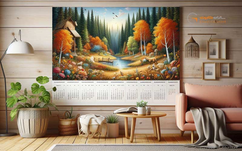 ابعاد استاندارد تقویم دیواری؛ راهنمای انتخاب اندازه مناسب برای چاپ و طراحی