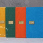 سررسید اروپایی لب رنگی طلایی